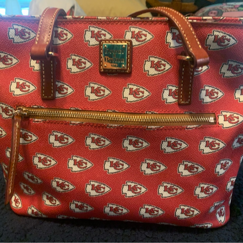 Dooney & Bourke Red and Brown Totes